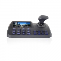 Controlador de teclado do manche da câmera da abóbada da velocidade da rede ONVIF 2,4 do IP com 5 "exposição de diodo emissor de luz