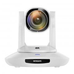 Câmera de vídeo PTZ 4K 60fps com zoom 20X para transmissão ao vivo em igrejas