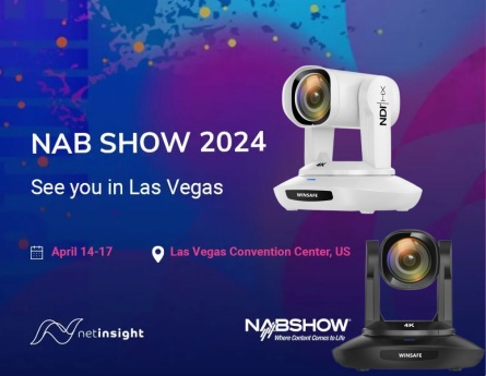 A câmera WINSAFE Living Steaming PTZ está no NAB Show 2024